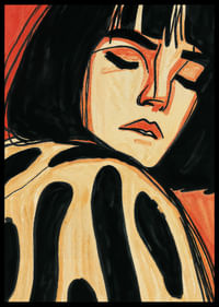 A dreamy woman is enveloped in soft contrasts.-2