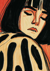 A dreamy woman is enveloped in soft contrasts.-3