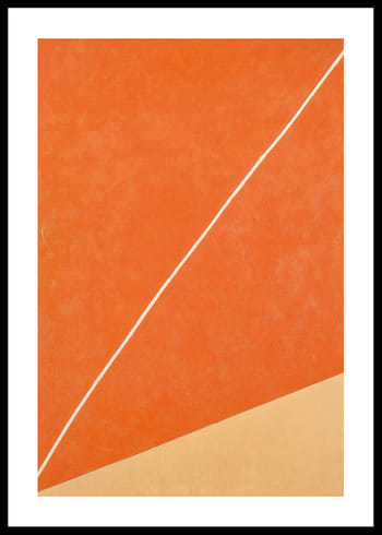 Poster Orange Diagonal Harmony