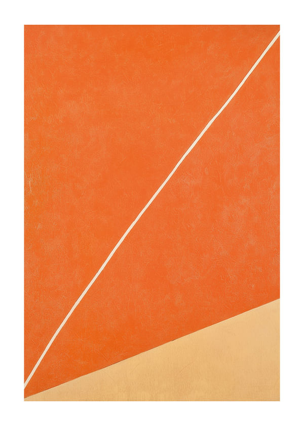 Poster Orange Diagonal Harmony
