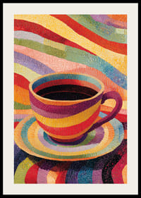 O cană colorată care luminează camera cu viață și bucurie.-2