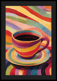 O cană colorată care luminează camera cu viață și bucurie.-4