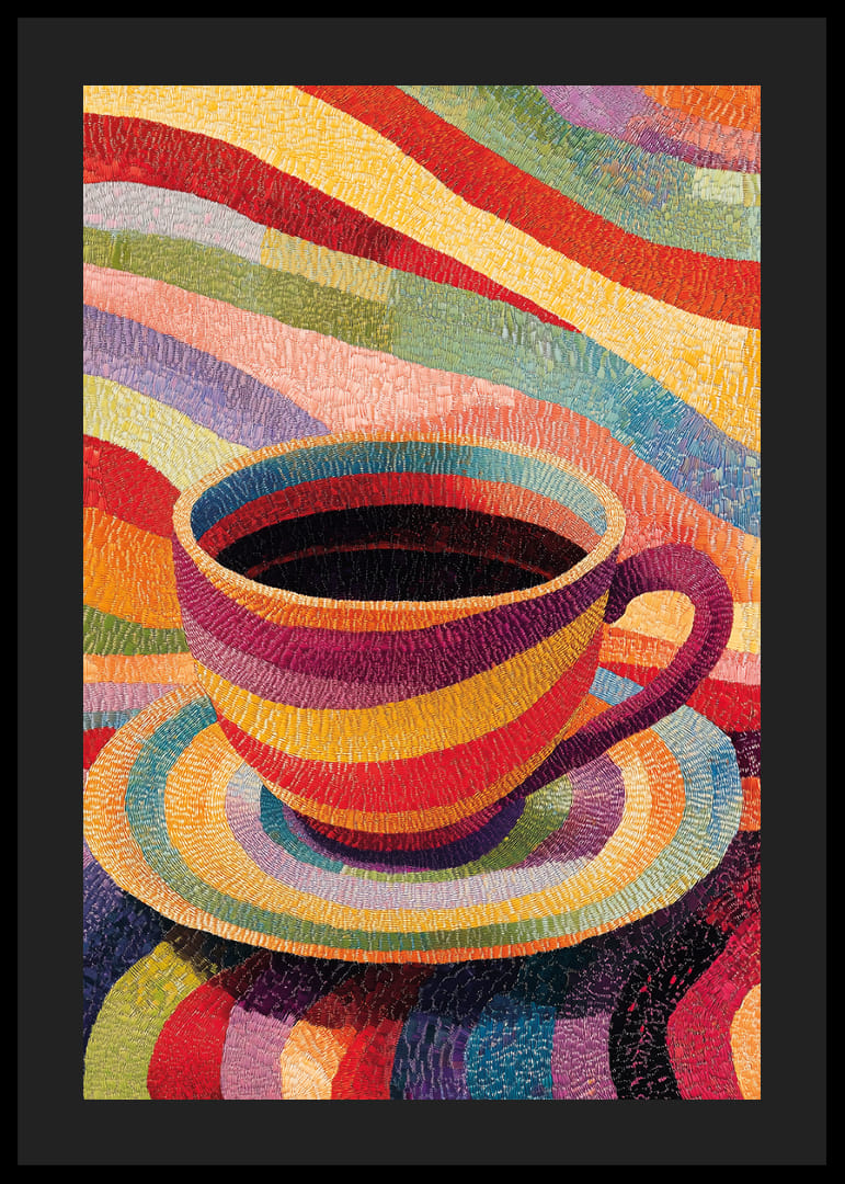 O cană colorată care luminează camera cu viață și bucurie.-12