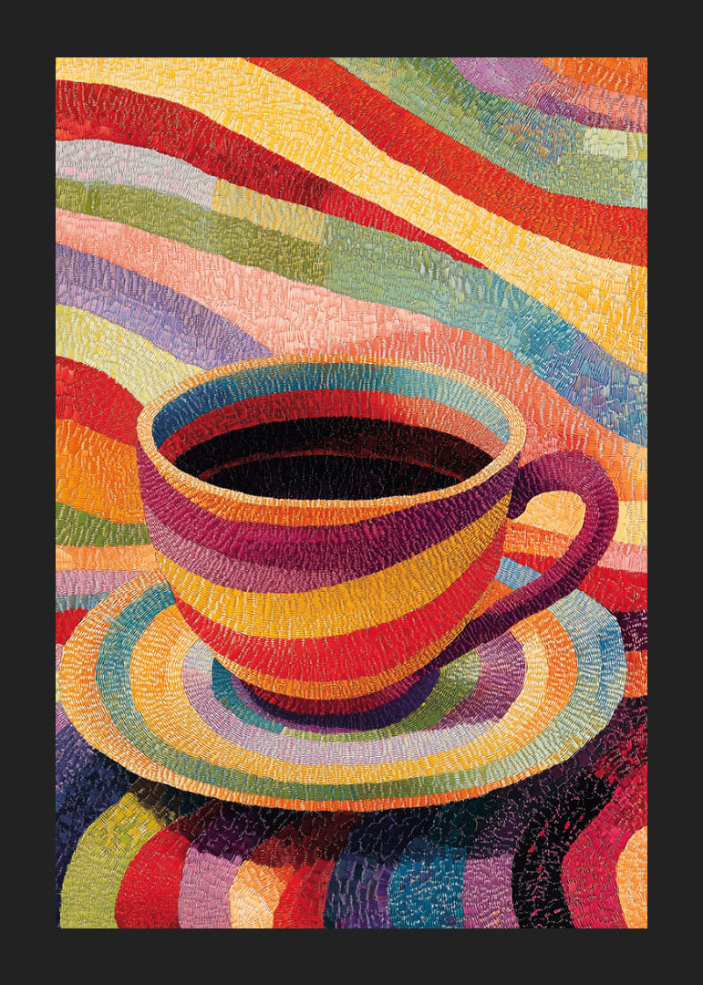 O cană colorată care luminează camera cu viață și bucurie.-12