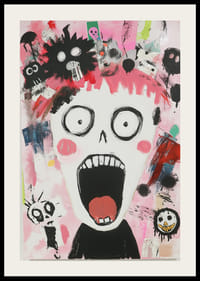 Un voyage émotionnel explosif et coloré capturé dans l'œuvre d'art.-2