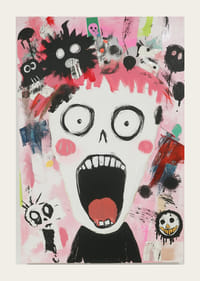 Un voyage émotionnel explosif et coloré capturé dans l'œuvre d'art.-3