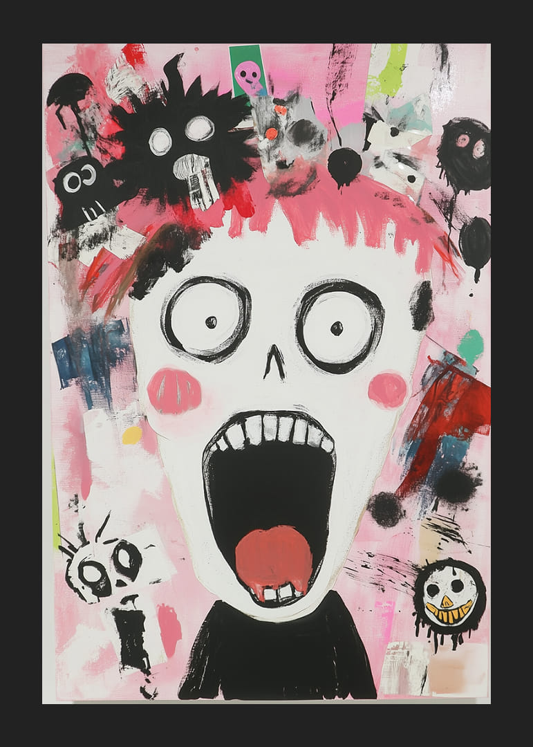 Un voyage émotionnel explosif et coloré capturé dans l'œuvre d'art.-12