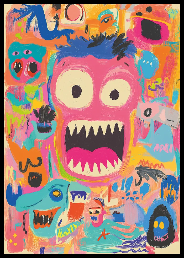 Colorful explosion of emotions and expressions.-12