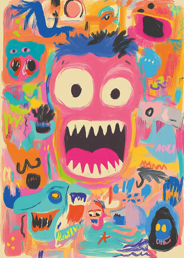 Colorful explosion of emotions and expressions.-12