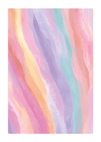 Soft pastel waves create a peaceful atmosphere.-1