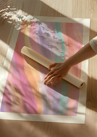 Soft pastel waves create a peaceful atmosphere.-8