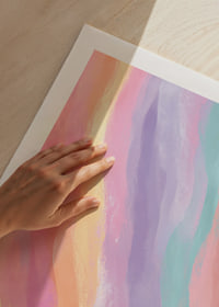Soft pastel waves create a peaceful atmosphere.-9