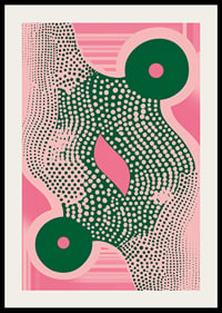 En färgsprakande poster med livfulla rörelser och djärva kontraster.-2