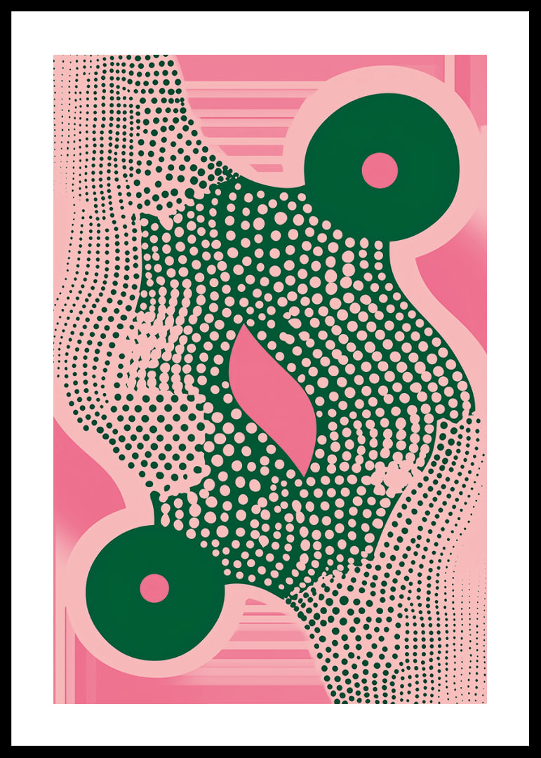 En färgsprakande poster med livfulla rörelser och djärva kontraster.-12