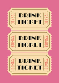 Drie elegante drankbonnetjes op een roze achtergrond.-3