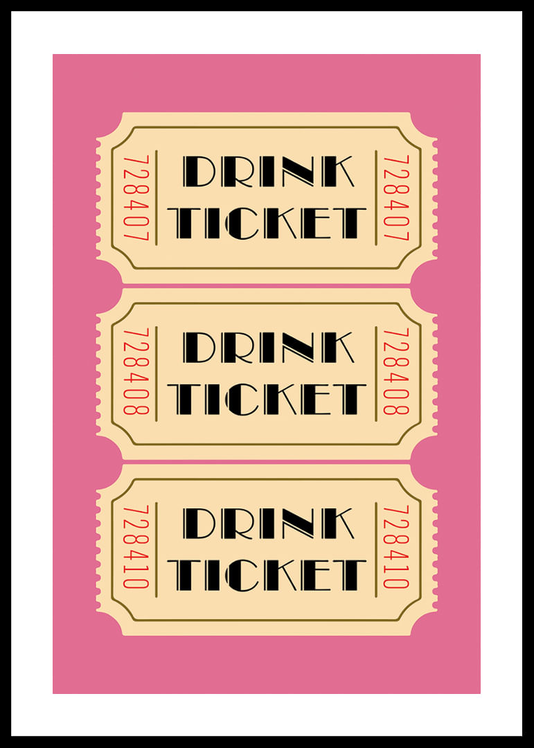Drie elegante drankbonnetjes op een roze achtergrond.-12
