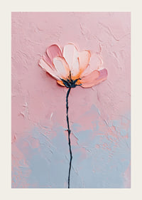 A flower in soft pastel tones captures the eye's peace.-3