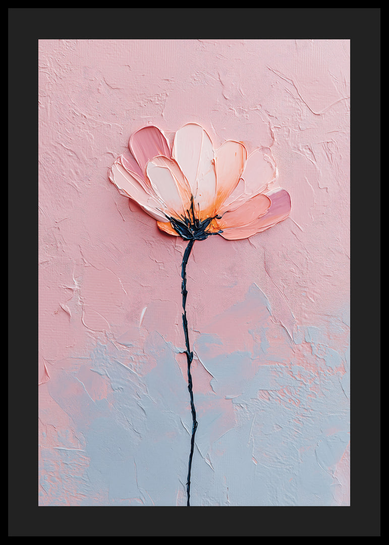 A flower in soft pastel tones captures the eye's peace.-12