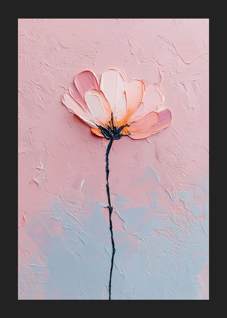 Eine Blume in sanften Pastelltönen fängt die Ruhe des Auges ein.-12