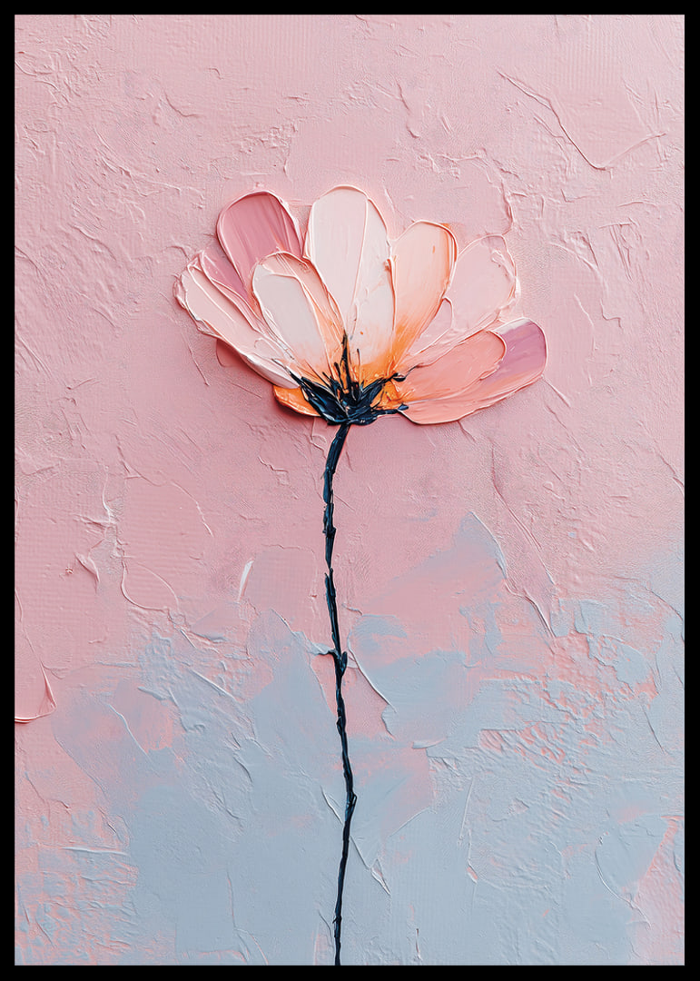 A flower in soft pastel tones captures the eye's peace.-12