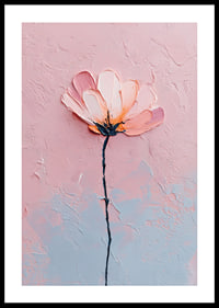 A flower in soft pastel tones captures the eye's peace.-0