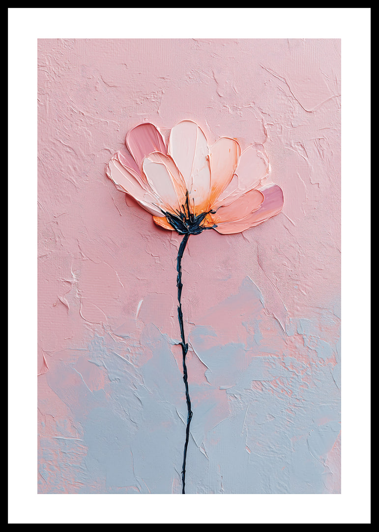 A flower in soft pastel tones captures the eye's peace.-12