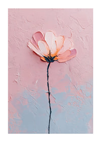 A flower in soft pastel tones captures the eye's peace.-1