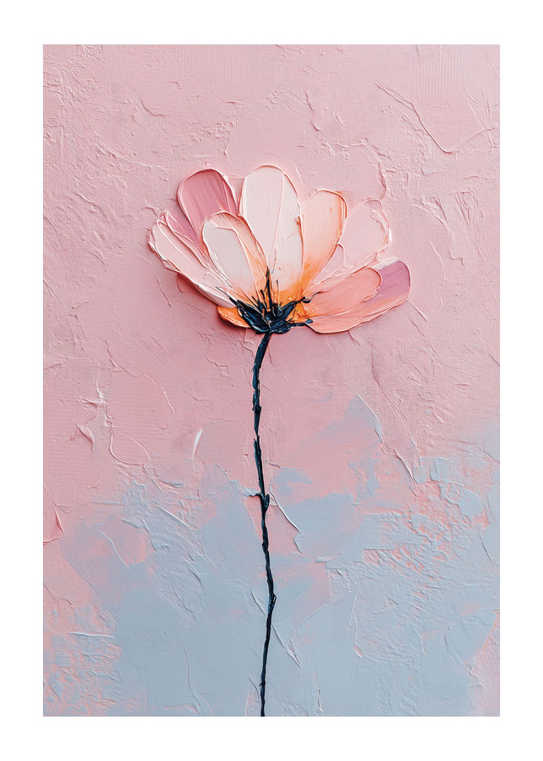 Une fleur aux tons pastel doux capture la paix du regard.-12