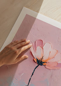 A flower in soft pastel tones captures the eye's peace.-9