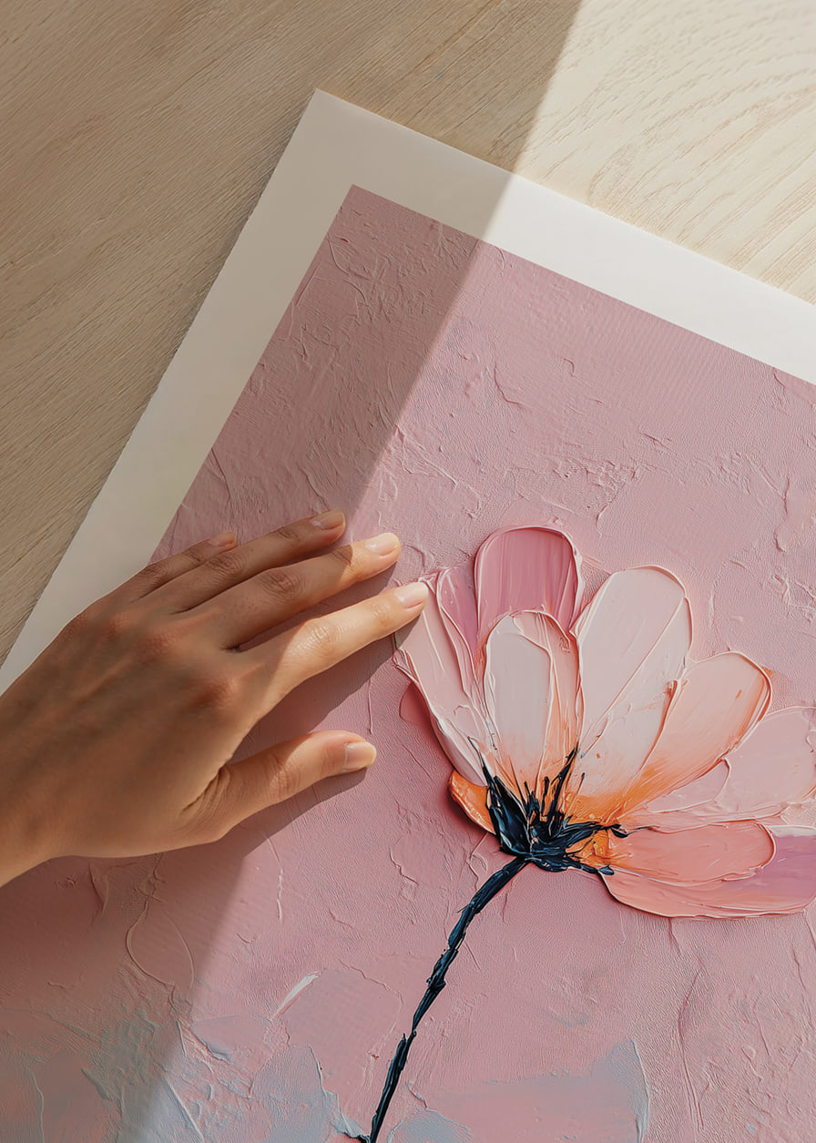 A flower in soft pastel tones captures the eye's peace.-12