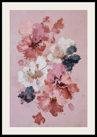 Zachte bloemen in warme tinten roze en wit.-2