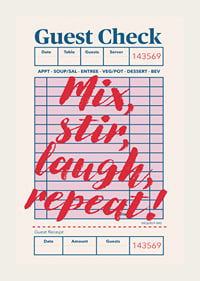 Energisk text på en modern och lekfull köksposter.-3