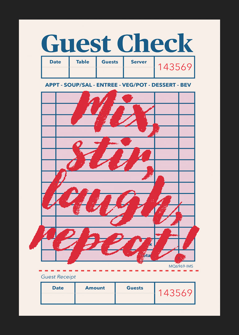 Energisk text på en modern och lekfull köksposter.-12