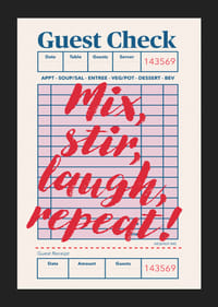 Energisk text på en modern och lekfull köksposter.-5