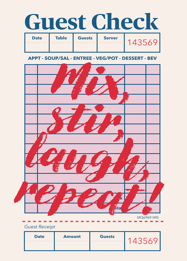 Text energic pe un poster de bucătărie modern și jucăuș.-12