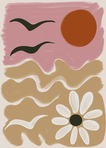 Poster Blissful Waves Harmony