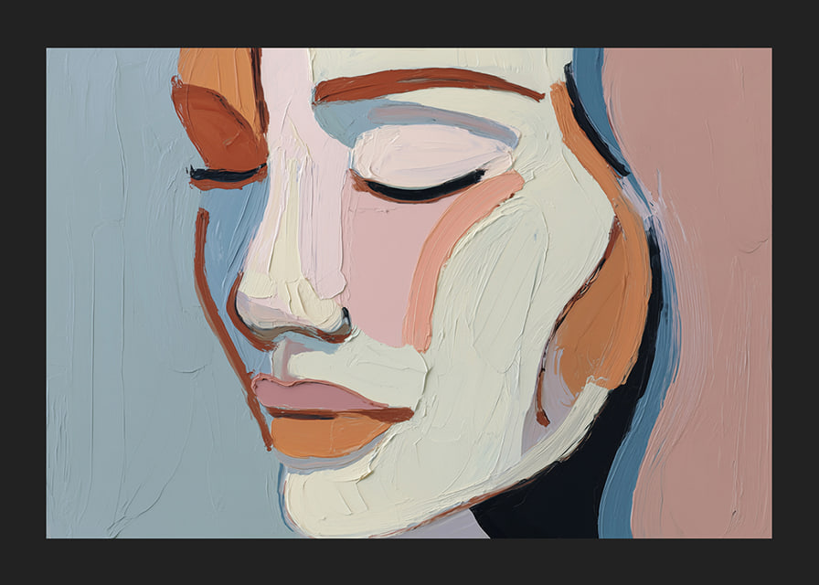 Soft elegance meets colorful harmony in a tranquil abstraction.-12