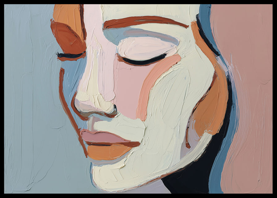 Soft elegance meets colorful harmony in a tranquil abstraction.-12