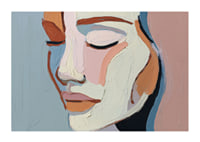 Soft elegance meets colorful harmony in a tranquil abstraction.-1