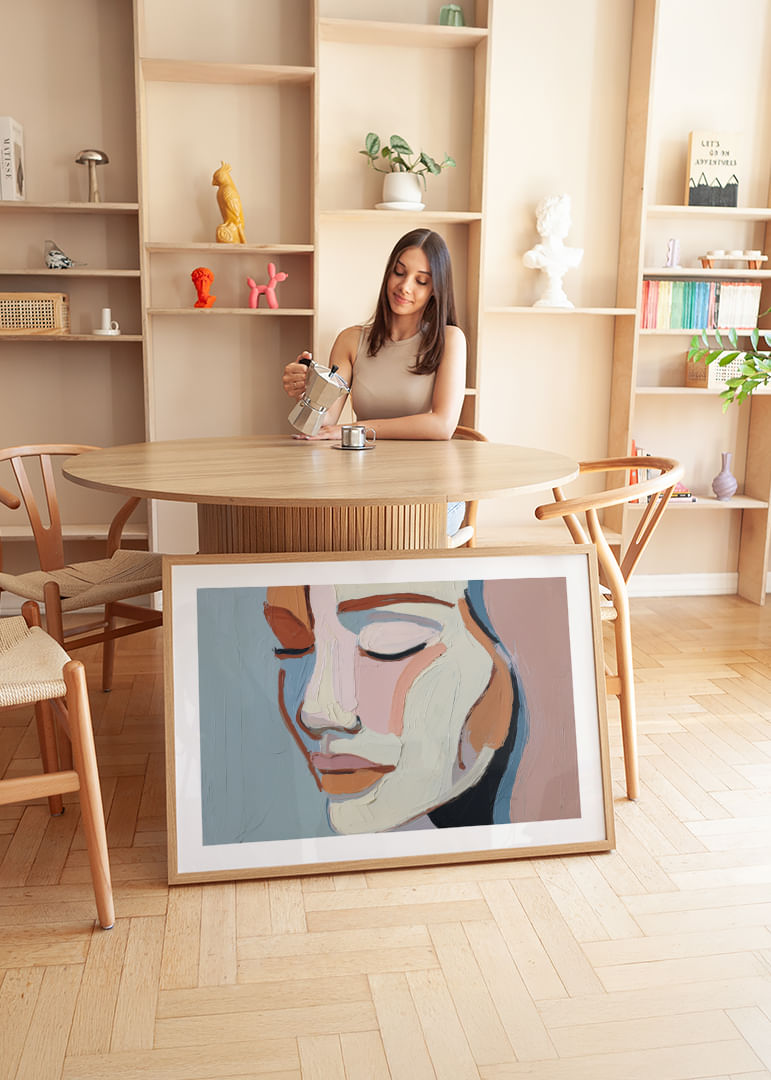 Eleganța delicată întâlnește armonia colorată într-o abstracțiune liniștită.-12