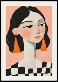 Elegant portraits of women with colorful details catch the eye.-2