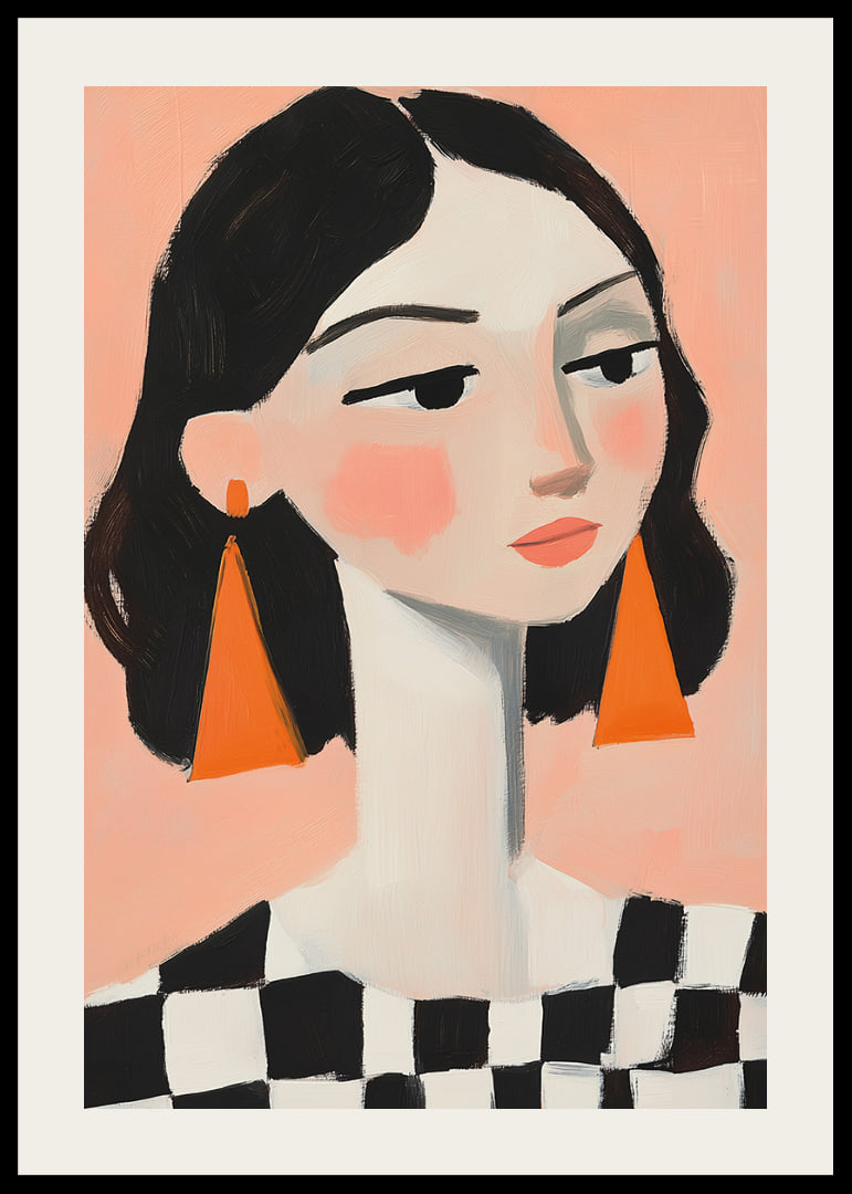Elegant portraits of women with colorful details catch the eye.-12