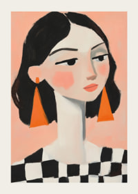 Elegant portraits of women with colorful details catch the eye.-3