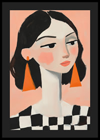 Elegant portraits of women with colorful details catch the eye.-4