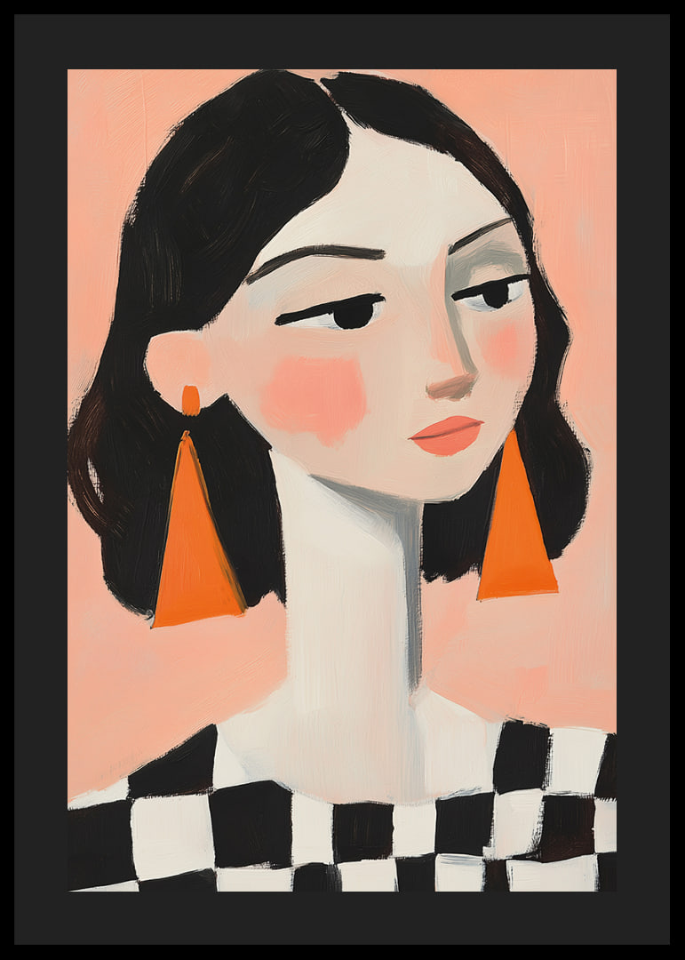 Elegant portraits of women with colorful details catch the eye.-12