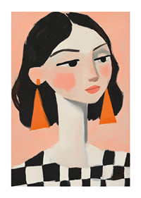 Elegant portraits of women with colorful details catch the eye.-1