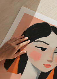 Elegant portraits of women with colorful details catch the eye.-9
