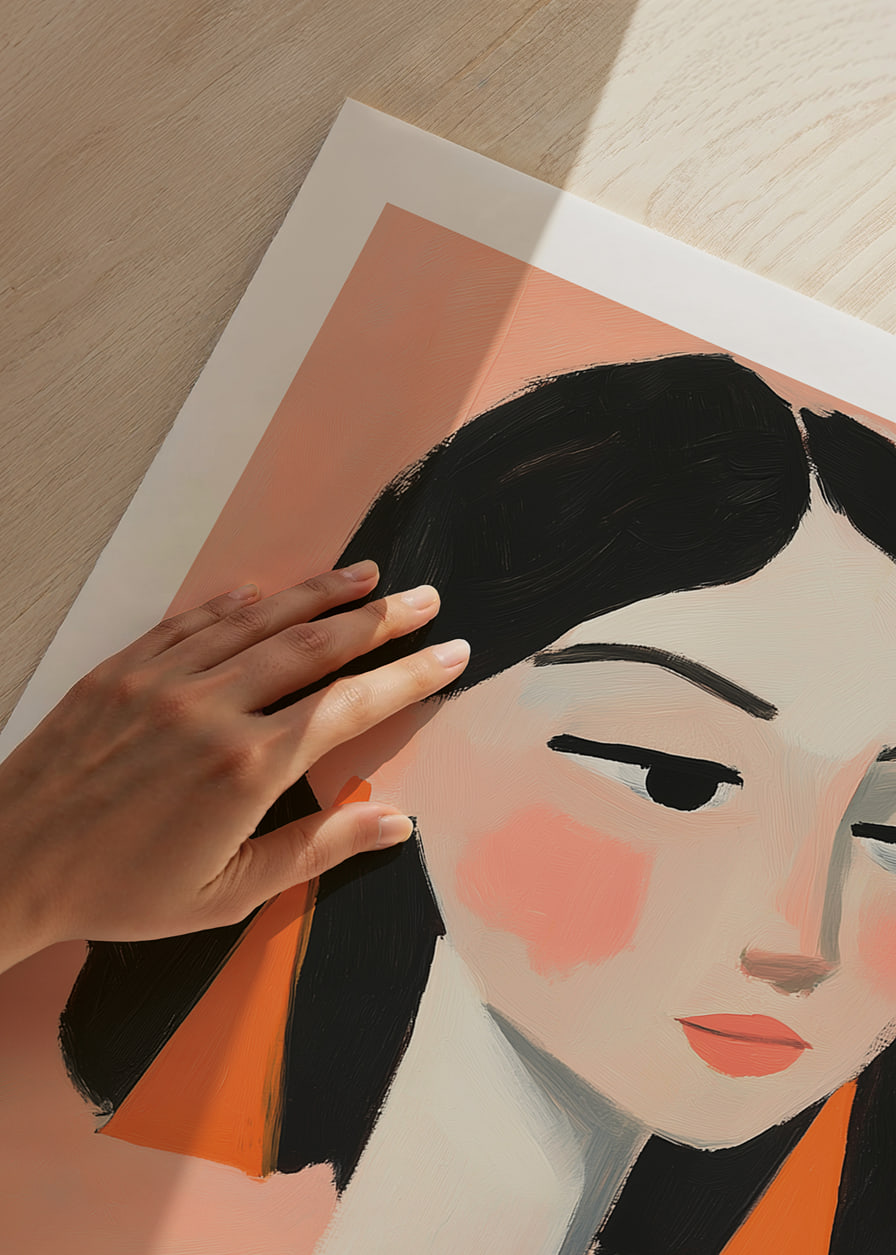 Elegant portraits of women with colorful details catch the eye.-12