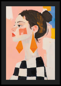 Färgglad abstrakt elegans med geometrisk charm.-4