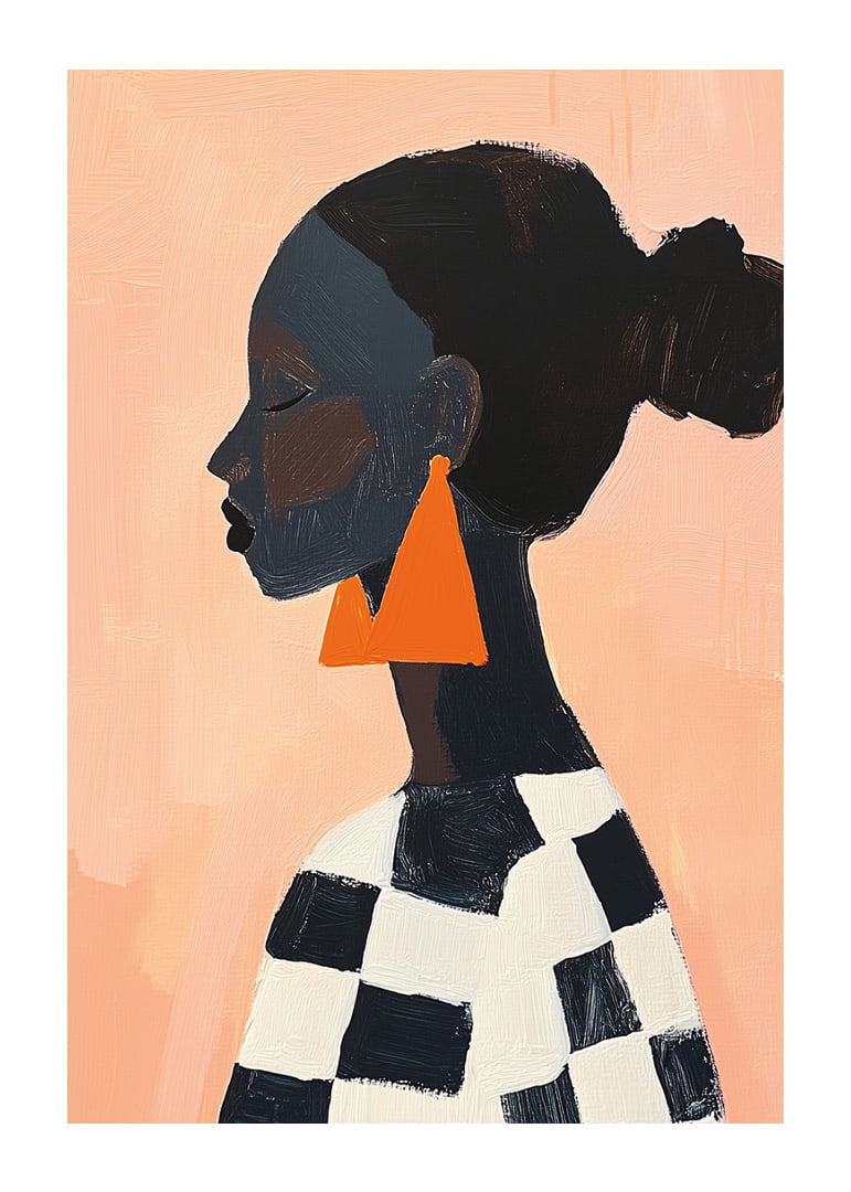 Bold silhouette with geometric shapes and stylish colors.-12